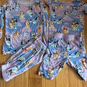 Little Sleepies bluey 5/6 2 piece sets